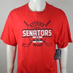 Champion Men's T shirt 2XL Ottawa Senators Hockey NHL Graphic tee Red NWT
